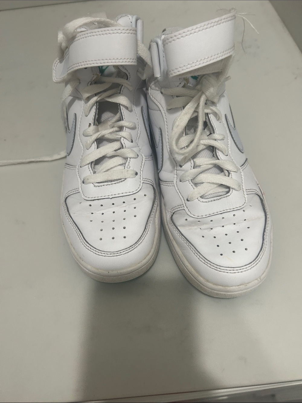 Nike White Kids High-Top Sneakers